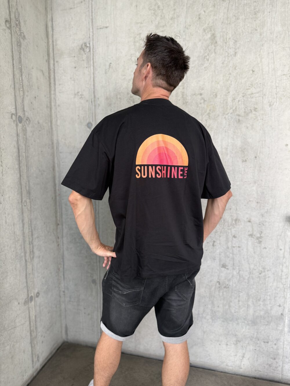 SUN(shine) T-shirt Schwarz