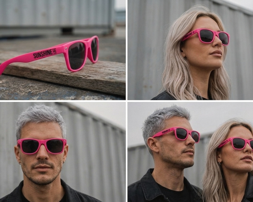 SUNSHINE LIVE Sonnenbrille Pink Rebrand