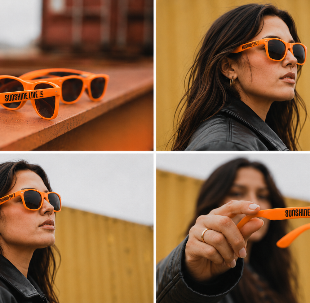 SUNSHINE LIVE Sonnenbrille Orange Rebrand