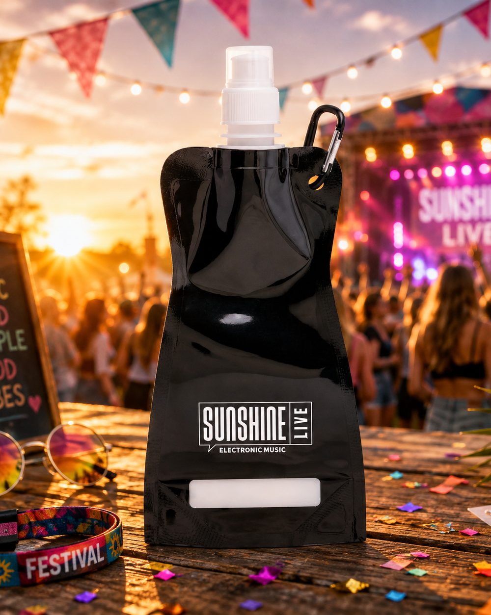 Faltbare Trinkflasche SUNSHINE-LIVE